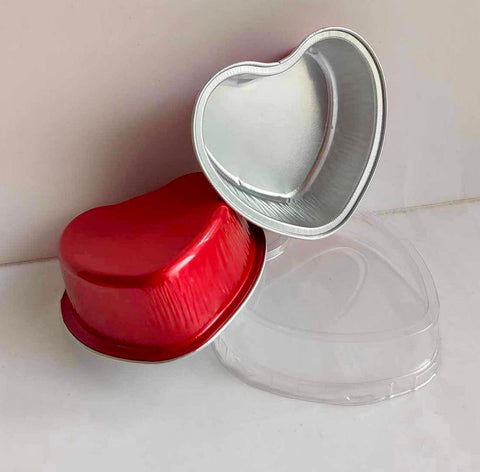 ❤️ RED Small Heart Aluminum Foil With Lid