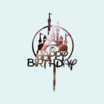 Disney Castle Happy Birthday Acrylic Topper