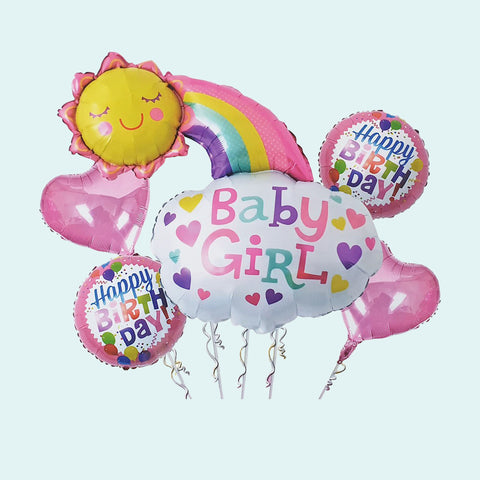 5-in-1 Birthday Baby Girl Set