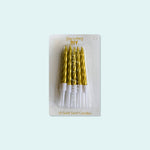 Spiral Candles Gold 10s