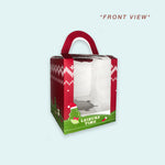 🎄CHRISTMAS  Pre-Formed Cupcake Solo Box w/ Holder