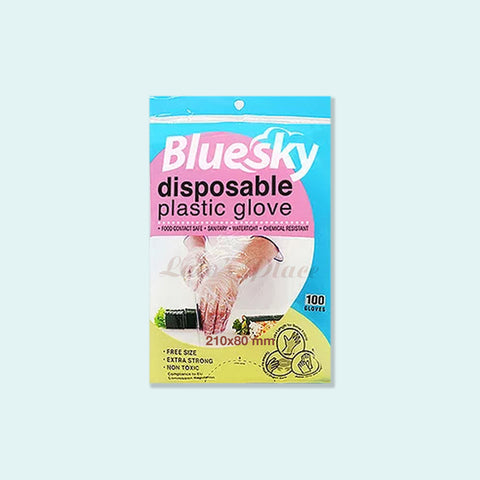 Bluesky Disposable Plastic Gloves 100pcs