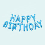 15" Blue Happy Birthday Letter Foil