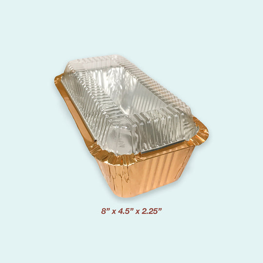 4008 Aluminum Loaf Pan w/ Plastic Lid