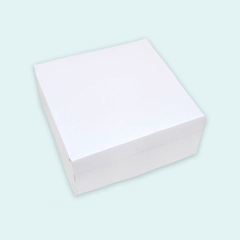 8″ x 8″ x 4” 2-pc white no window Box